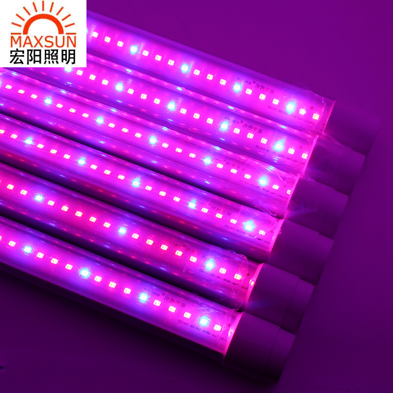 0.6米18WLED植物生长灯温室蔬菜种植灯管红蓝光植物补光灯育苗灯LED防水