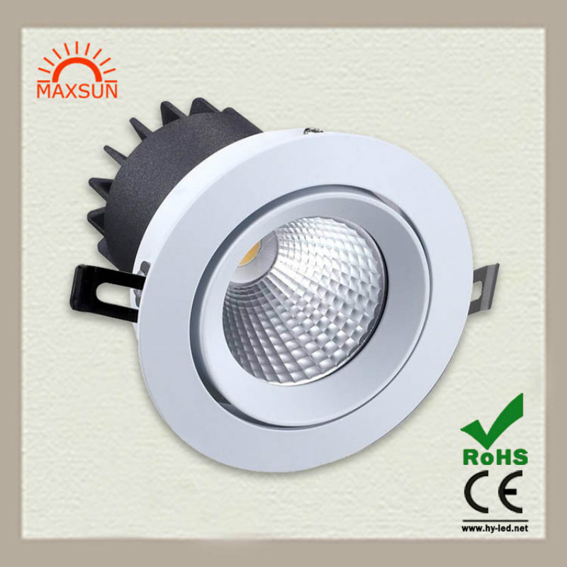 12w调光调角度天花灯 酒店高端天花灯 匹配0-10V可控硅调光DALI 珠宝